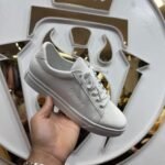 ⁦حذاء كاجوال جلد "Pull & Bear" - ألوان (أسود / أبيض)⁩ - الصورة ⁦4⁩